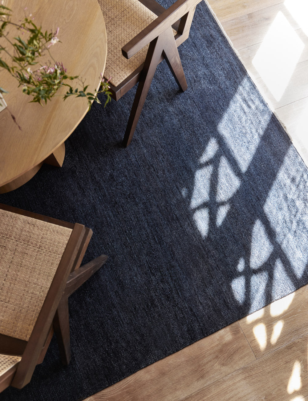 Heritage Indigo Handwoven Wool Rug