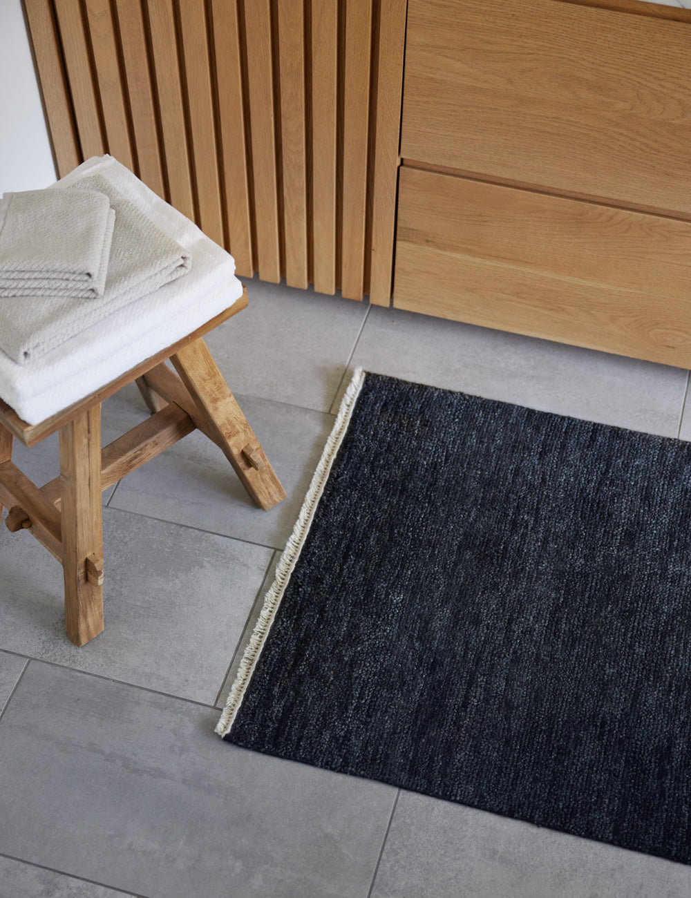Heritage Indigo Handwoven Wool Rug